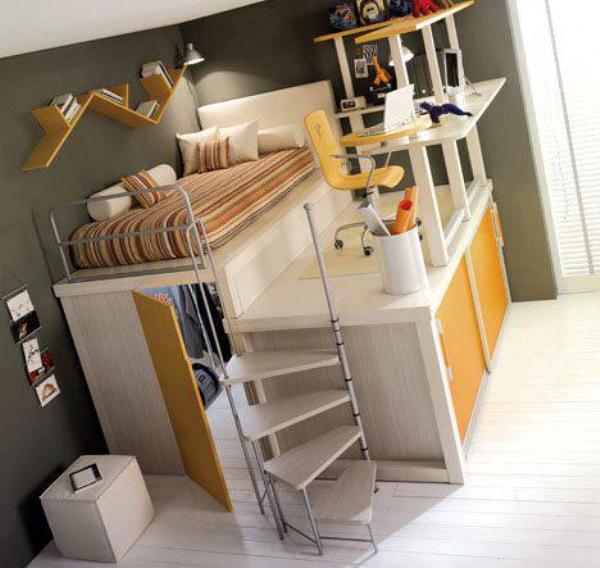Space-Saving Ideas for Small Bedroom | Home Design, Garden ...