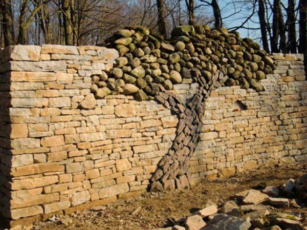 Creative Stacked Stone Wall Ideas | Home Design, Garden & Architecture