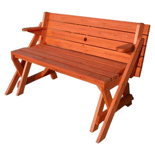 Two in One Convertible Bench and Picnic Table  Home Design, Garden 