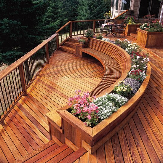 Creatice Unusual Decking Ideas with Simple Decor