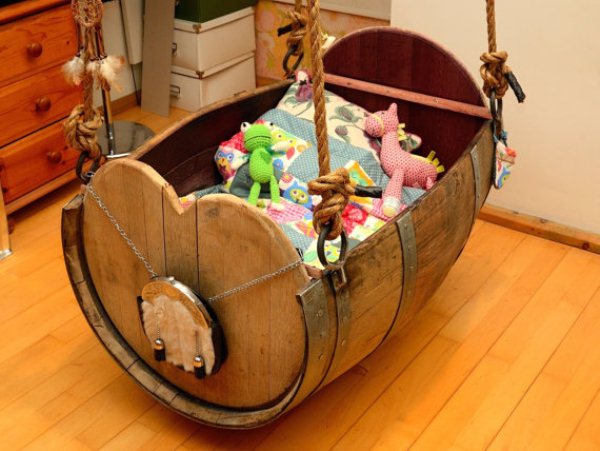 handmade baby cradle