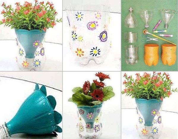 DIY – Flower Pot Made From Plastic Bottles | Home Design, Garden ...