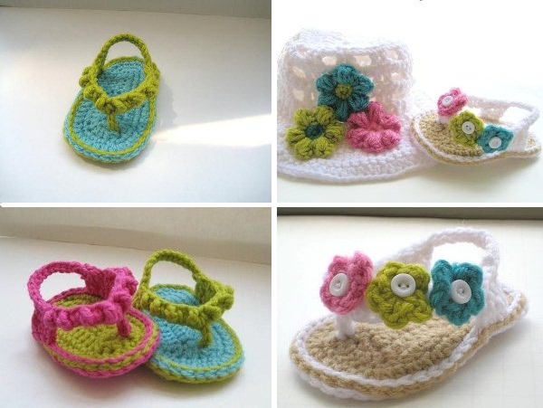 DIY Project: How to Crochet Baby Sandals video | Home Design, Garden ...