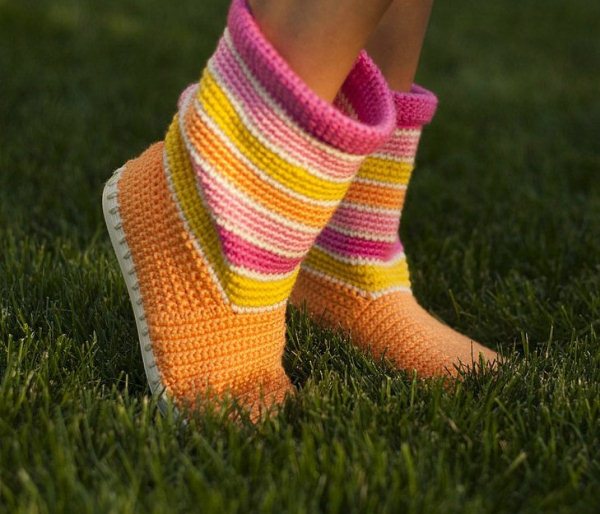 for room living crochet patterns free Garden  Design, Home Blog  & Architecture and Boots Slippers Crochet