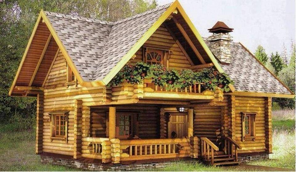 attractive-log-home
