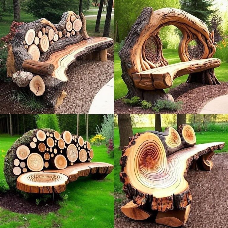 Beautiful Rustic Pieces of Furniture for the House or Garden