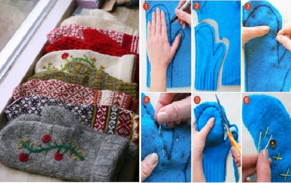 How to Make Sweater Mittens Out of an Old Sweater