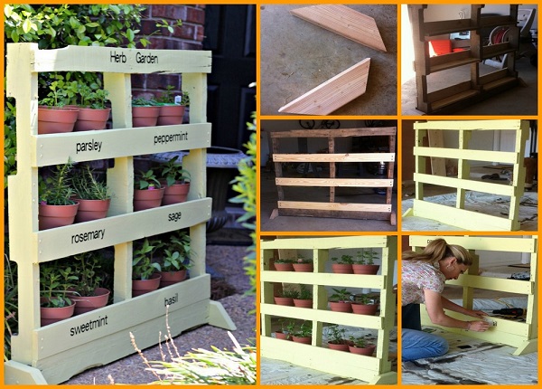 herb-garden-from-a-pallet