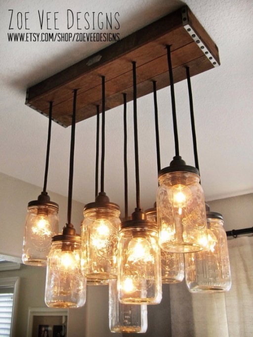 Mason jar deals light shade