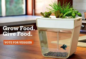 The Aquaponics Garden: An elegant table-top fish tank that cleans ...