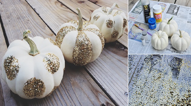 DIY-Glittered-Pumpkins