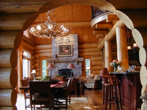 Amazing Waterfront Log Home | Home Design, Garden & Architecture Blog ...