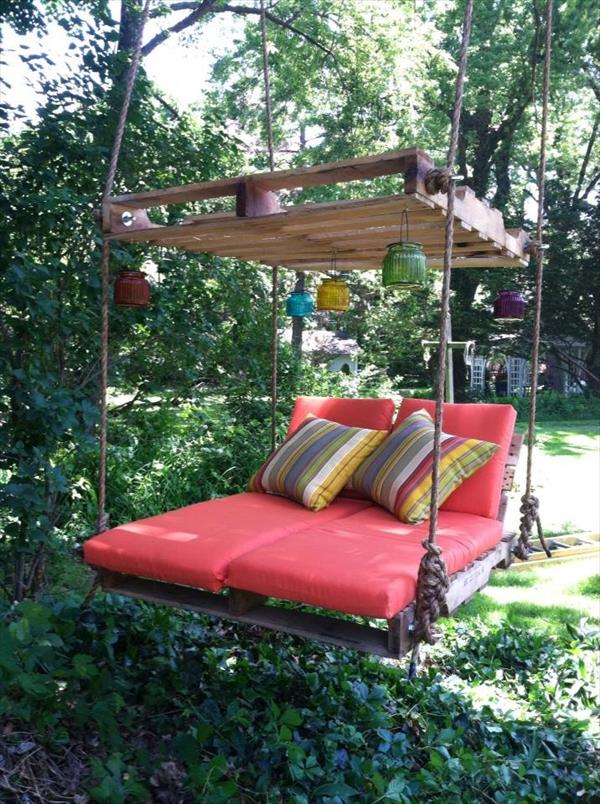 Hanging discount lounger bed