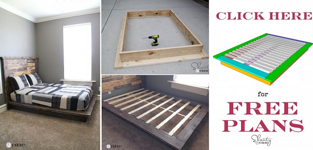 Easy DIY Platform Bed (free plan)