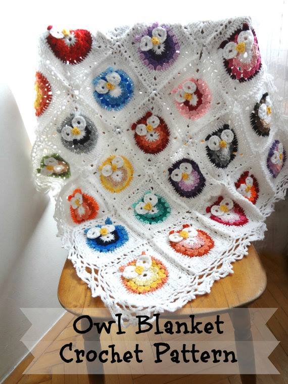 Owl-Crochet-Baby-Blanket