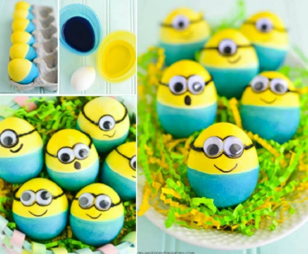 DIY-Dyed-Minion-Easter-Eggs