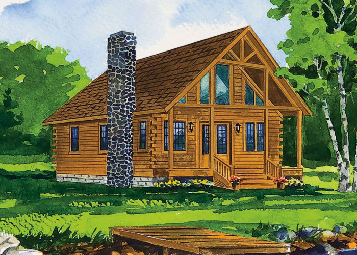 The Black Fork Log Home Plan Home Design Garden Architecture Blog 