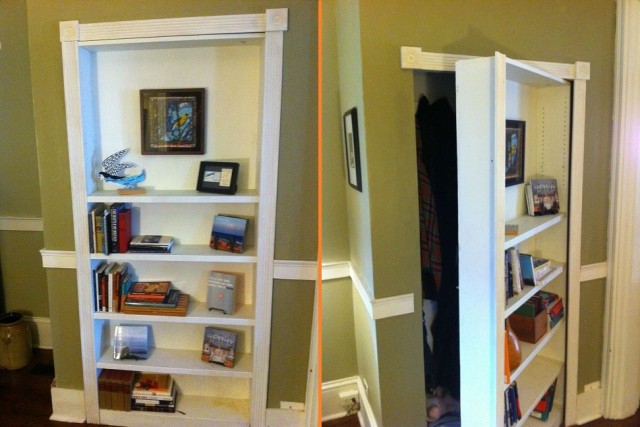 diy hidden door