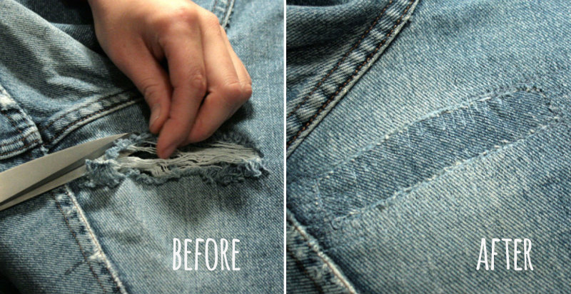 Regn Philadelphia Rough sleep How to Fix Holes in Jeans and Other Garments | Home Design, Garden &  Architecture Blog Magazine