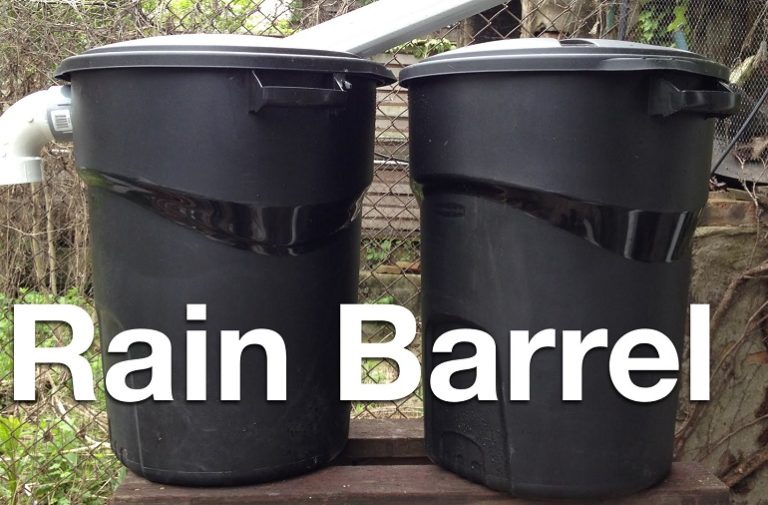 How To Make a Rain Barrel With a Trash Can | Home Design, Garden ...