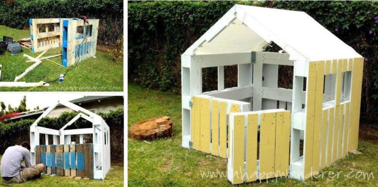 How To Build A Pallet Playhouse | Home Design, Garden & Architecture ...