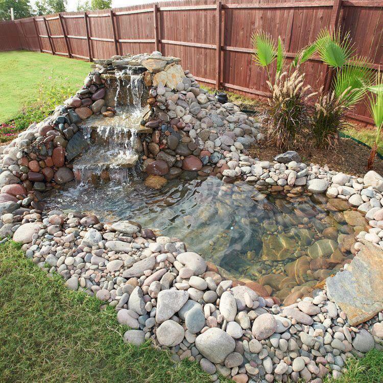 How to build a waterfall for a small pond - Builders Villa