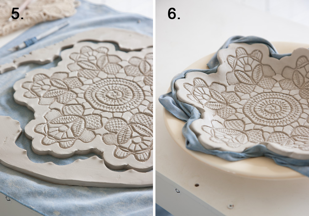 Make Your Own Lace Pottery | Home Design, Garden & Architecture Blog ...