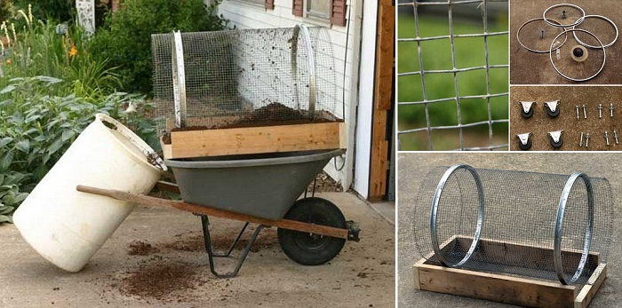 How to Make a DIY Compost Sifter EASY! | Home Design, Garden ...