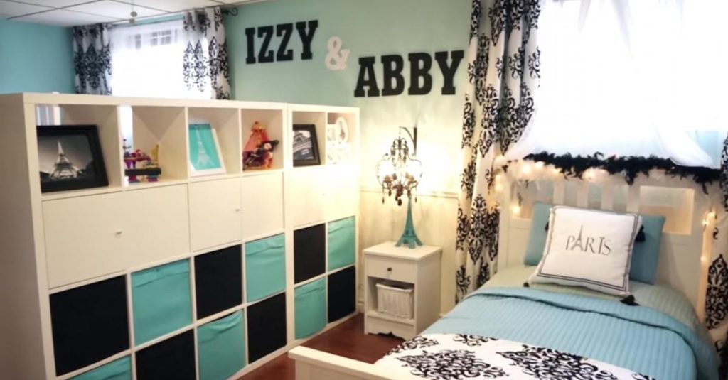 Mom Transforms Her Basement Into A Fabulous Split Bedroom For Her ...