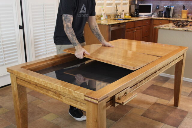 Dining Room Table With Hidden Puzzle Compartment