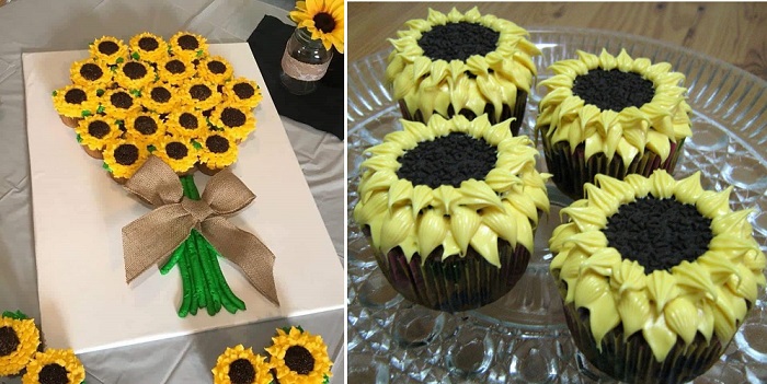 Sunflower Cupcake Bouquet Home Design Garden Architecture Blog   Sunflower Cupcake1 