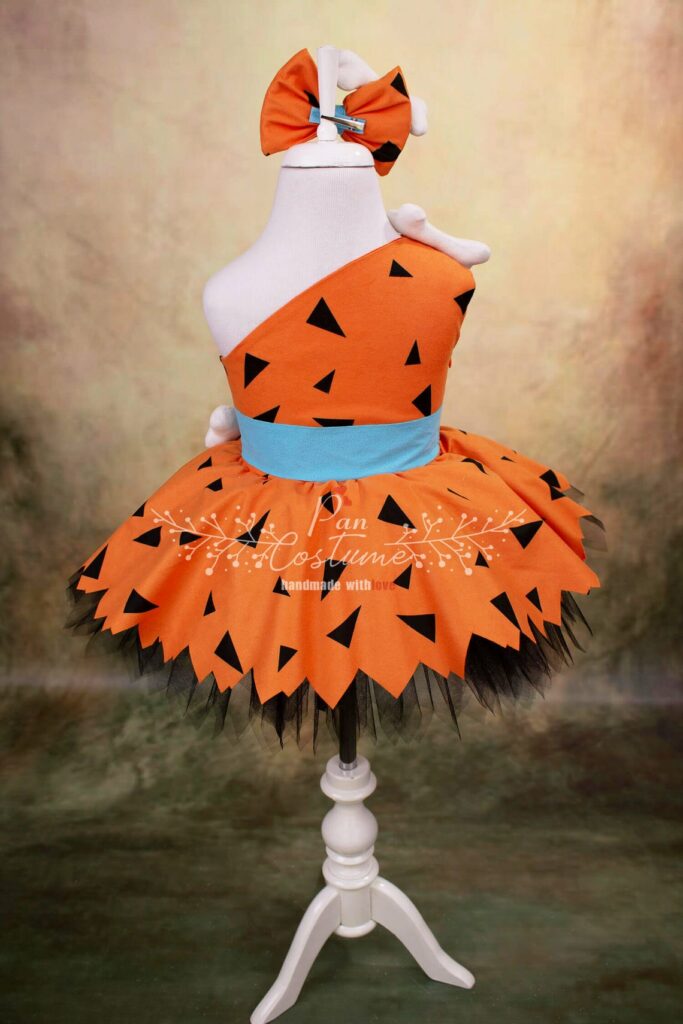 Pebbles Costume for Baby, Flintstones Birthday Party Dress | Home ...