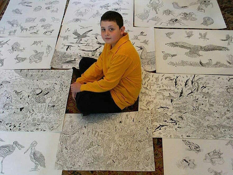 15-Year-Old Artist Creates Incredible Animal Drawings From Memory | Home  Design, Garden & Architecture Blog Magazine