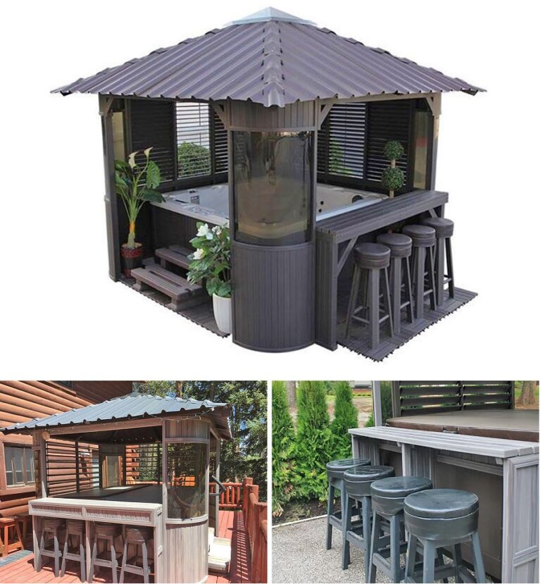 This Hot Tub Gazebo Turns Your Spa Into A Swim Up Bar Home Design Garden And Architecture Blog