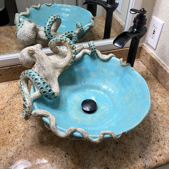 Octopus Vessel Sink by Shayne Greco | Home Design, Garden ...