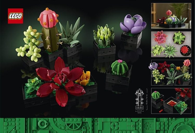 These Sophisticated Lego Orchid And Succulents Sets Are Designed To 