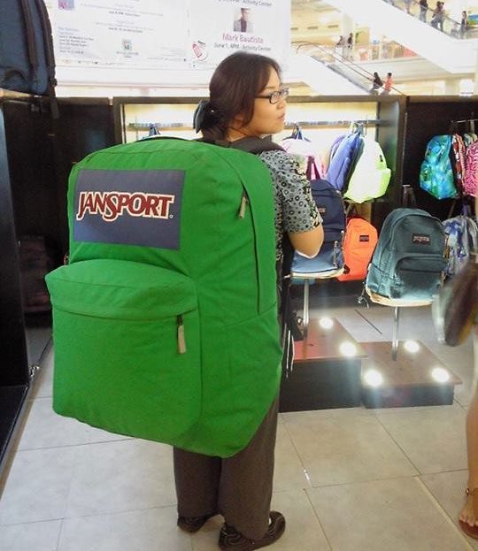 Giant Jansport Backpack  Home Design, Garden & Architecture Blog Magazine