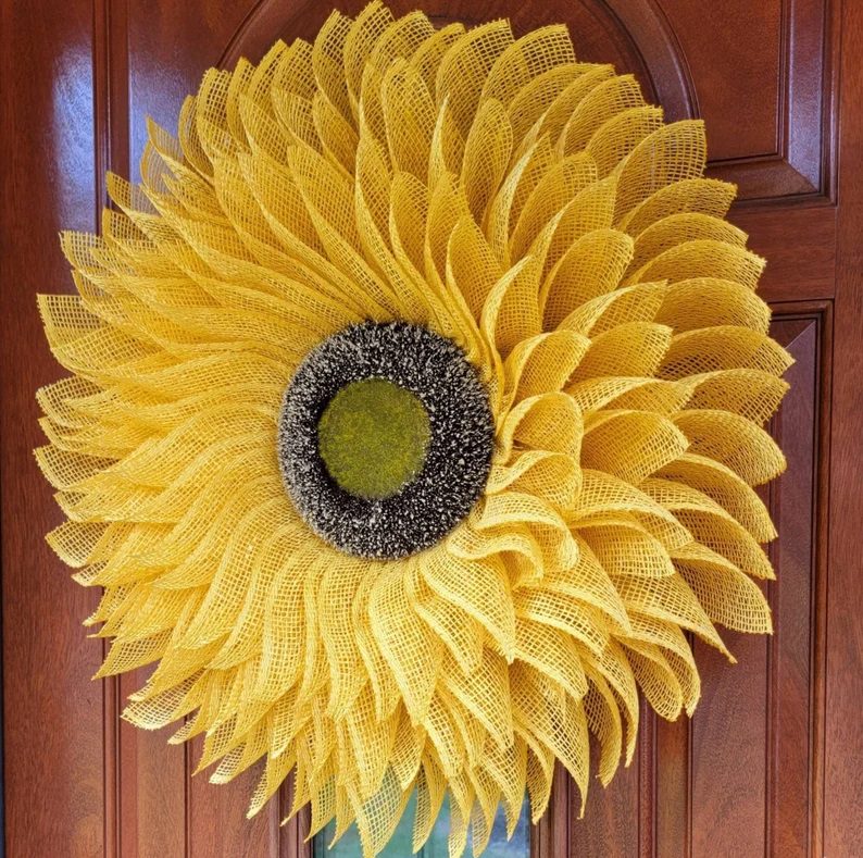 Sunflower Wreath | Home Design, Garden & Architecture Blog Magazine