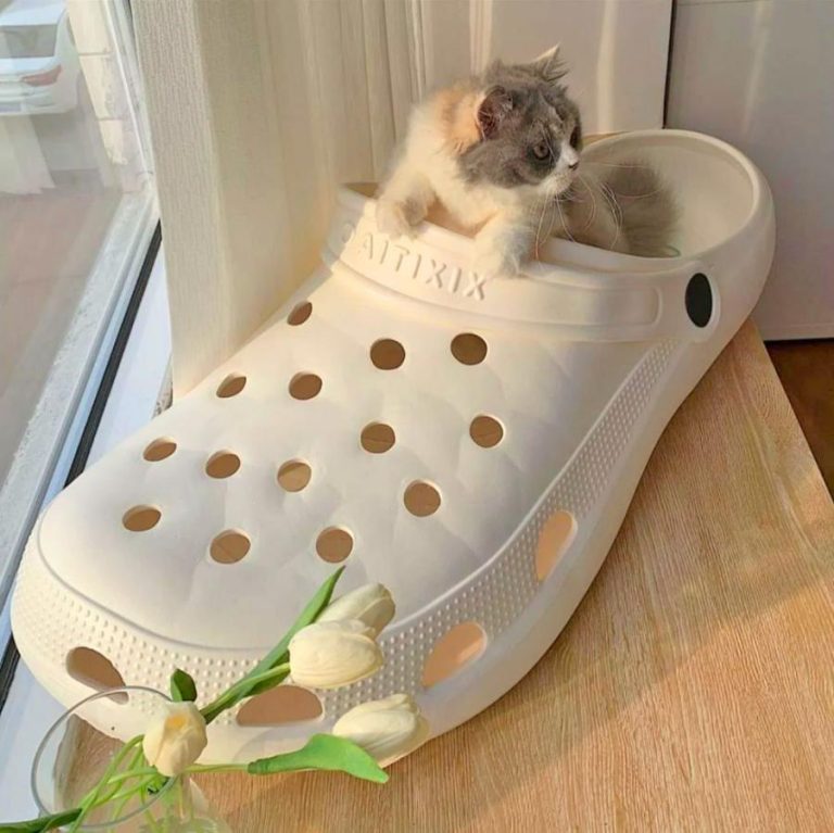 These Giant Croc Shoes Can Function As A Baby Bassinet Or Pet Bed ...