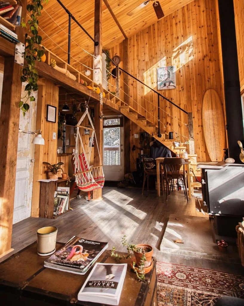 Man Spends 6 Years Living Off-Grid with Rainwater & Solar in a Self ... - Off Grid Apartment Living Room Design Ideas