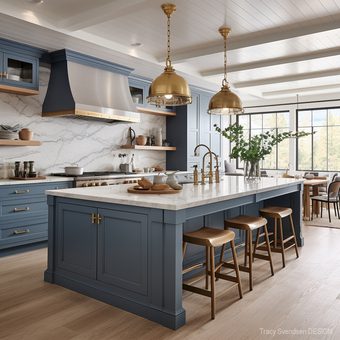 Stunning Blue Kitchen Cabinet Ideas to Upgrade Your Home | Home Design ...