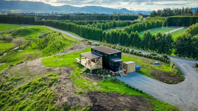 Woman Builds Off-Grid Tiny House on Family Farm in New Zealand