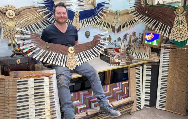 Artist Gives Vintage Pianos a Second Life by Turning Them Into Sweeping ...